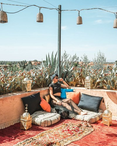 Ở Morocco, cô ấn tượng với những kiến trúc tuyệt đẹp và công trình lịch sử.