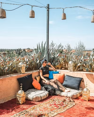 Ở Morocco, cô ấn tượng với những kiến trúc tuyệt đẹp và công trình lịch sử.