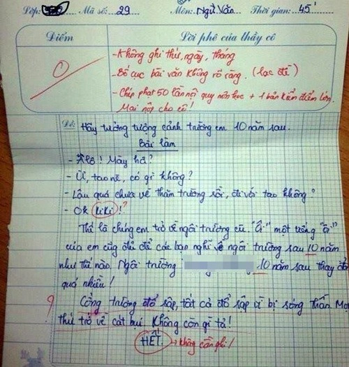 Nickname N.Q.A chia sẻ: "Quả thật là bá đạo, dường như mọi chống chế của học sinh đều bị các thầy, cô giáo vạch mặt. Nhưng làm giảm nhẹ đi tình tiết, các thầy, cô đều tạo ra tiếng cười".