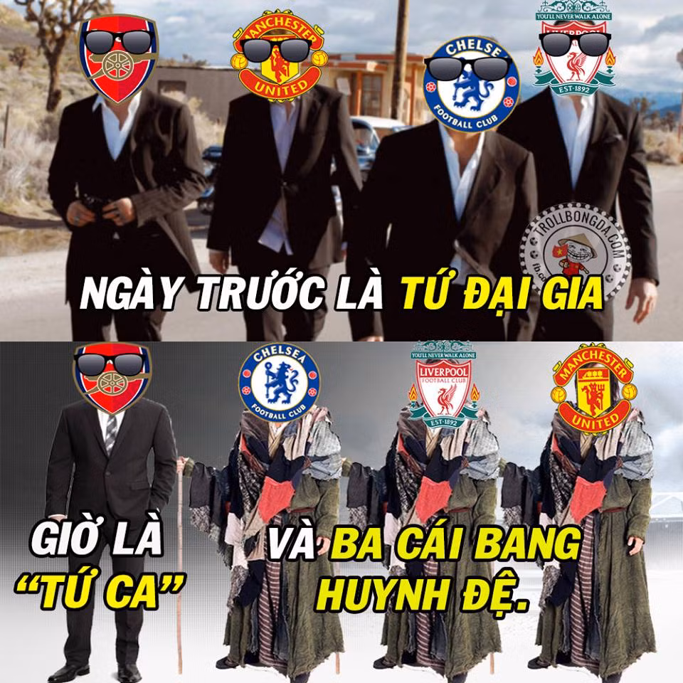 Mùa giải trước, Arsenal, Chelsea, Liverpool, Man United là tứ đại gia. Thế nhưng mùa này, chỉ có mình các "pháo thủ" là giữ được vị thế của mình.