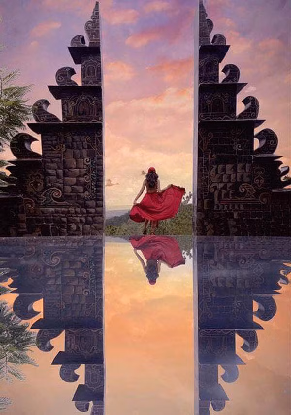 goài cổng trời thì tại khu du lịch nghỉ dưỡng này còn có nhiều góc chụp hình 'chất lừ' khác như vườn mai anh đào, vườn hồng,...