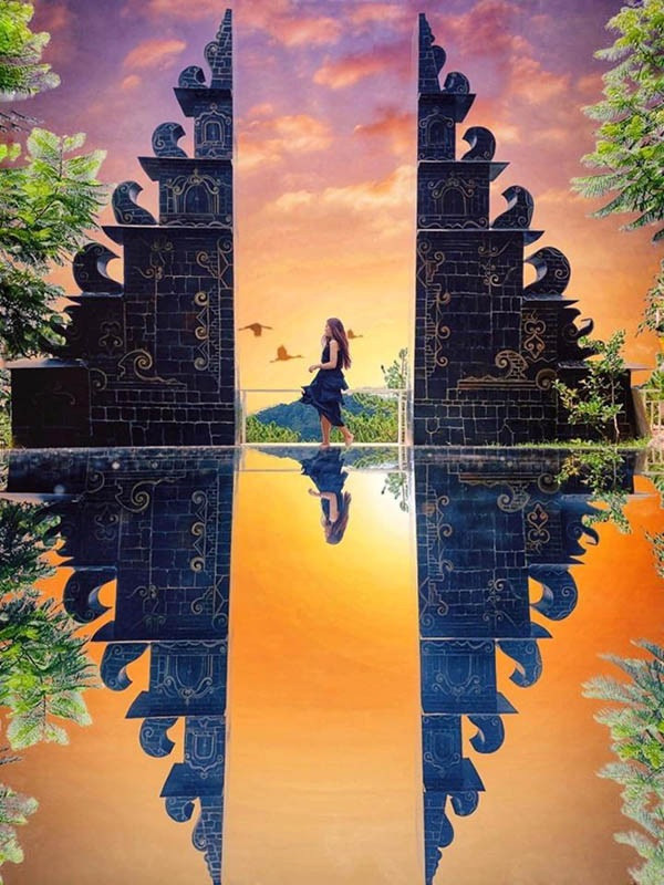 Chỉ cần một chút "tiểu xảo" với những phần mềm chỉnh sửa ảnh chuyên nghiệp, bạn đã có thể mang về cả đống ảnh sống ảo lung linh khi check-in tại "cổng trời Bali".