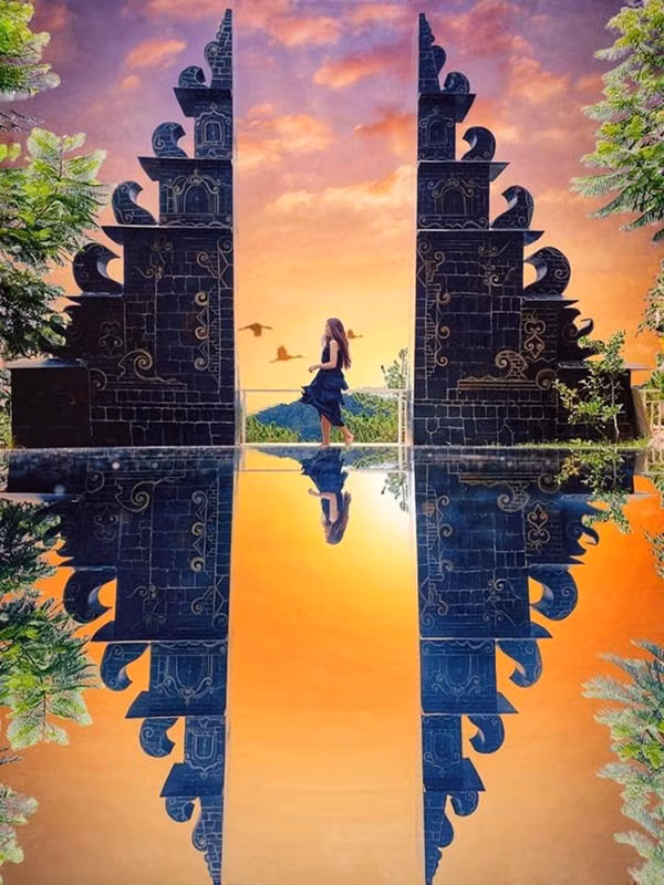 Chỉ cần một chút "tiểu xảo" với những phần mềm chỉnh sửa ảnh chuyên nghiệp, bạn đã có thể mang về cả đống ảnh sống ảo lung linh khi check-in tại "cổng trời Bali".