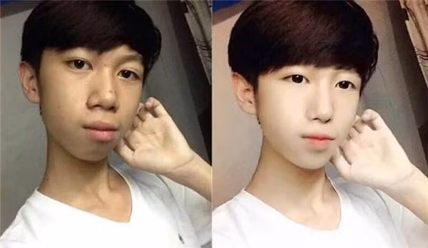 Baby lạc lối ư! đâu có khó khi các anh chàng đã có các công cụ chỉnh ảnh.