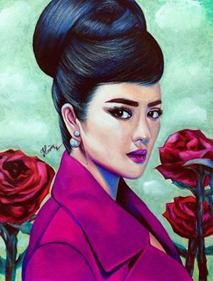 Không dừng lại ở đề tài vẽ chân dung người nổi tiếng, Hoàng còn muốn đưa vào tác phẩm của mình những con người bình dị khác trong cuộc sống.