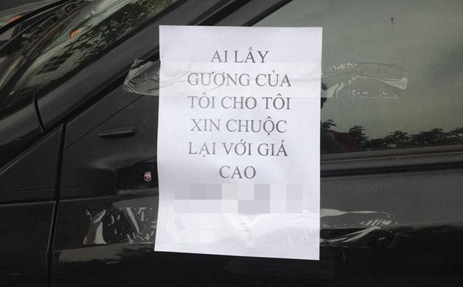 Đơn cử như nickname Hoàng Nghĩa chia sẻ: "Mình cũng từng gặp trường hợp như này một lần, đang có việc trong cửa hàng, chạy ra đã thấy xe bị vỡ gương nhưng trên xe lại có mảnh giấy xin lỗi và để lại số điện thoại và gọi lại khi sửa chữa xong. Nhưng đọc được lời trên mình cảm thấy nguôi giận mà cho qua".