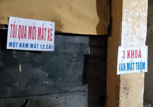 Lời cảnh báo việc mất xe cũng được dân mạng sưu tầm và rất được chú ý trong thời gian qua.