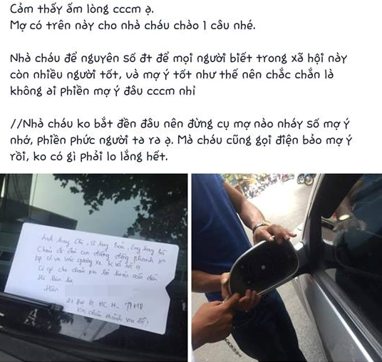 Còn nickname Duy Quang chia sẻ rằng: "Ít có trường hợp nào tự giác như này lắm. Bởi sau các vụ tai nạn các "bị cáo" hầu như trốn thật nhanh như chưa có chuyện gì xảy ra".