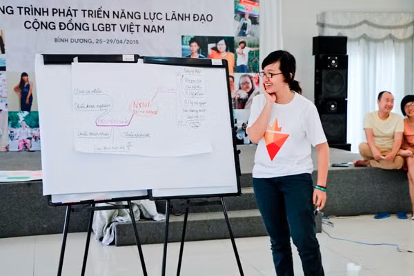 3. Nhóm ViLEADers. Ban đầu, phong trào LGBT tại Việt Nam bị nhiều người đánh giá là chỉ tập trung ở 2 thành phố lớn là Hồ Chí Minh và Hà Nội. Chính vì thế, trung tâm ICS đã xây dựng ViLEAD - Chương trình Phát triển Năng lực Lãnh đạo LGBT đầu tiên tại Việt Nam - nhằm phát triển năng lực kỹ thuật và tổ chức để cộng đồng LGBT có thể tự giải quyết các vấn đề đang gặp phải tại địa phương mình.