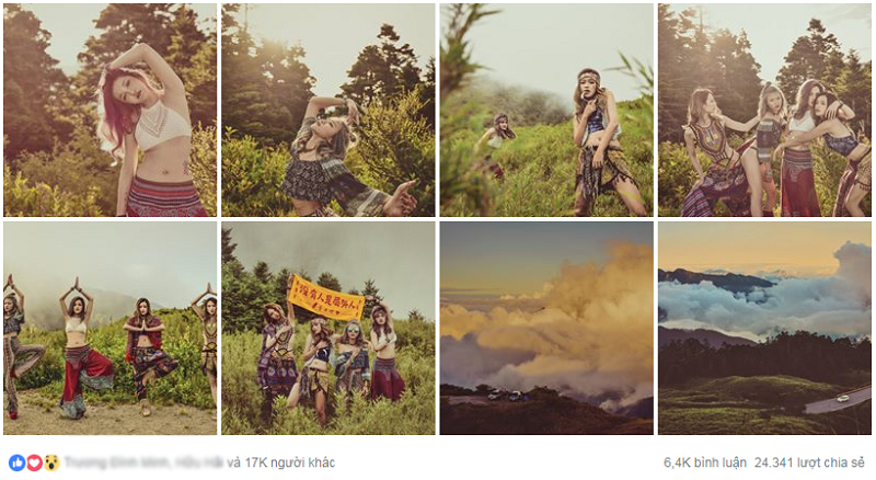 Cùng ngắm nhìn một số bức ảnh kín đáo của nhóm 4 gái đến từ Đài Loan bị dân mạng ném đã vì ăn mặc phản cảm tạo dáng trên đường đèo.