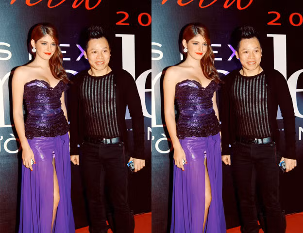 Trong chuyến đi Mỹ chụp ảnh cho chương trình Đêm hội chân dài gần đây, Khắc Tiệp và Andrea thường xuyên có những hành động tình tứ. Những bức ảnh hậu trường cho thấy hai người không ngại ngần ôm eo, thậm chí là hôn nhau rất ngọt ngào, hạnh phúc.