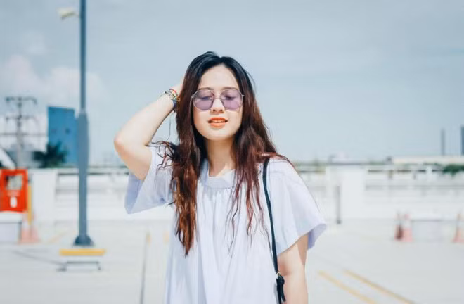 Thời điểm đón Tổng thống Trump, Hà My được khen "xinh như Hoa hậu". Song, cô cho biết quyết định thi Hoa hậu Việt Nam cách đây 2 tháng.