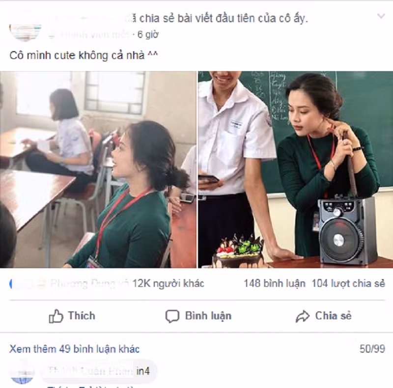 Thời gian vừa qua, rất nhiều các cô giáo thực tập được chính các học trò của mình đưa lên sóng MXH và ngay lập tức khiến dân mạng mê mẩn bởi nhan sắc đẹp không tì vết. Mới đây nhất, cái tên Trúc Phương, giáo viên dạy môn tiếng Pháp là một điển hình như vậy.