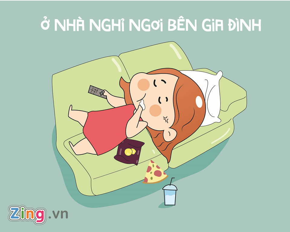 Thay vì chen chúc nhau ở những khu du lịch hay ngoài đường phố đông đúc, nhiều người lại muốn dành thời gian nghỉ lễ để ở nhà nghỉ ngơi sau chuỗi ngày làm việc mệt mỏi.