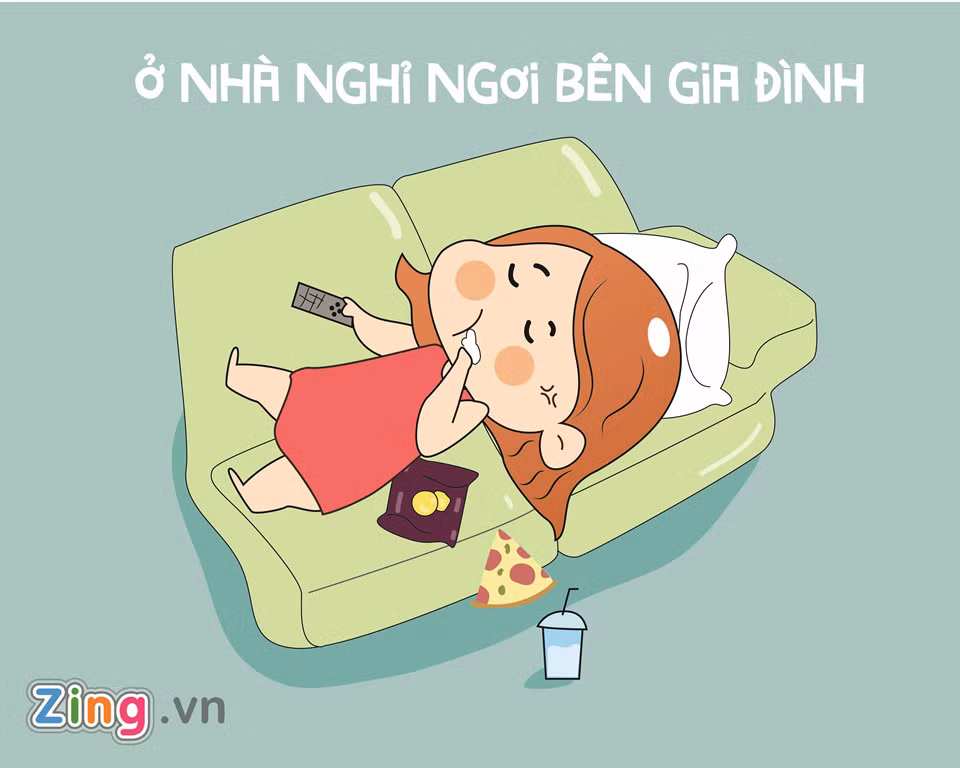 Thay vì chen chúc nhau ở những khu du lịch hay ngoài đường phố đông đúc, nhiều người lại muốn dành thời gian nghỉ lễ để ở nhà nghỉ ngơi sau chuỗi ngày làm việc mệt mỏi.