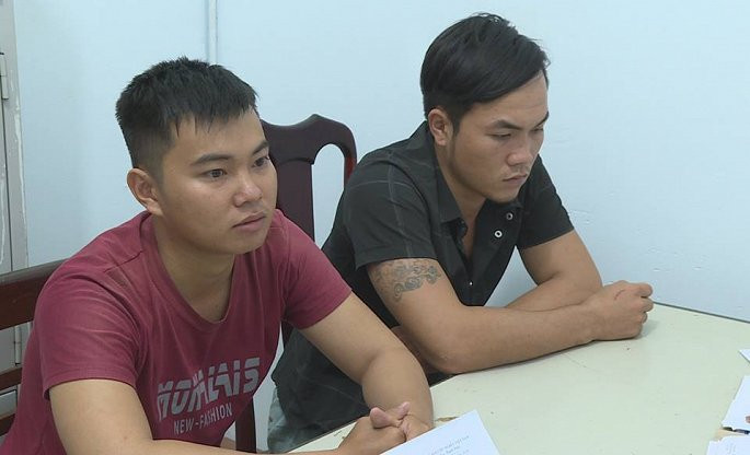 2 nghi can tại cơ quan điều tra.