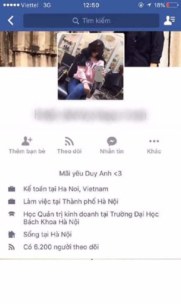 Tuy nhiên, câu chuyện nữa lại một lần nữa được hâm nóng trở lại khi chính cô gái có tên Huệ lên tiếng rằng sự thật là cô đã bị người khác hãm hại. Huệ đã cung cấp rất nhiều bằng chứng cho rằng Facebook của cô đã bị hack từ tháng 11 năm ngoái và chính những kẻ xấu đã dòm ngó và thực hiện hành vi ăn trộm này.