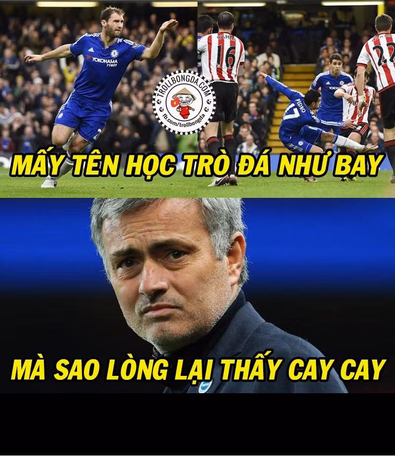 Mourinho cảm thấy cay cú khi chứng kiến các học trò thi đấu trong trận đấu cuối tuần qua sau khi mình bị sa thải.