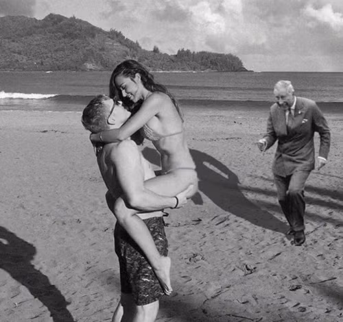 Bức ảnh nhí nhố này được cư dân mạng chơi đểu cặp đôi tình nhân người Mỹ.