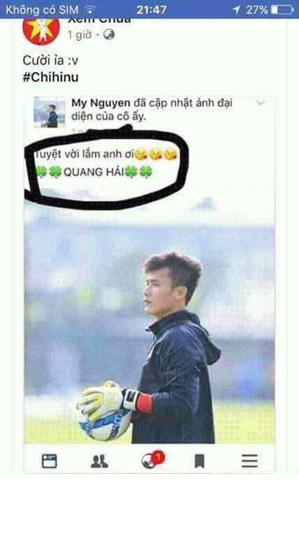 Những ngày qua, U23 Việt Nam đã trở thành hiện tượng trên mạng xã hội. Tuy nhiên, không thiếu chuyện dở khóc, dở cười khi các chị em mù tịt về thông tin của các cầu thủ tài năng này nhưng vẫn cố "tỏ ra hiểu biết".