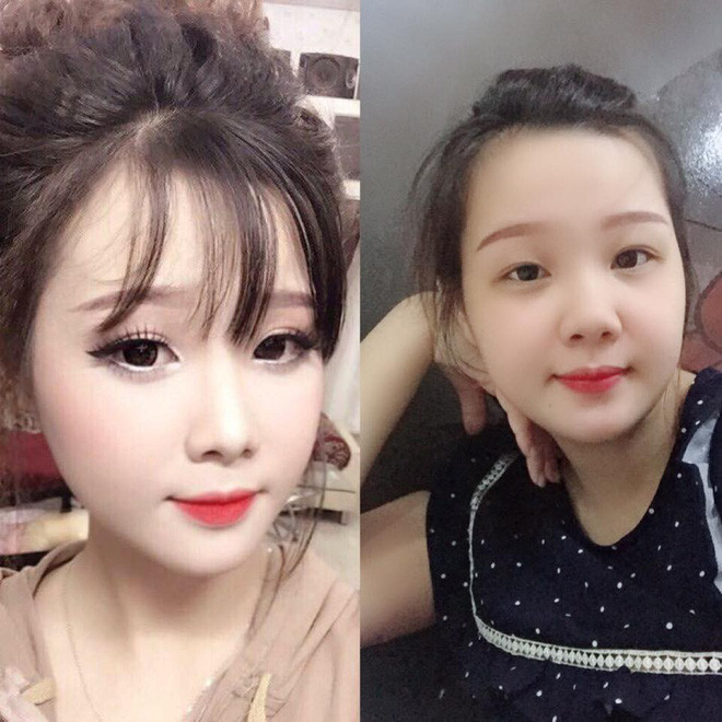 Cùng là góc mặt nghiêng nhưng sao lúc cưới và lúc bầu lại khác nhau nhiều đến thế.