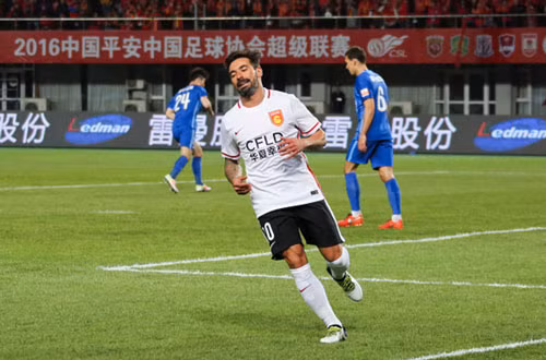 Ezequiel Lavezzi (Paris Saint-Germain sang Hebei China Fortune, tháng 2/2016, 5 triệu euro, 15,6 triệu euro/năm). Ảnh: Goal.