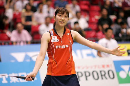 Shiota từng một thời là tay vợt đẹp nhất của làng cầu lông Nhật Bản.