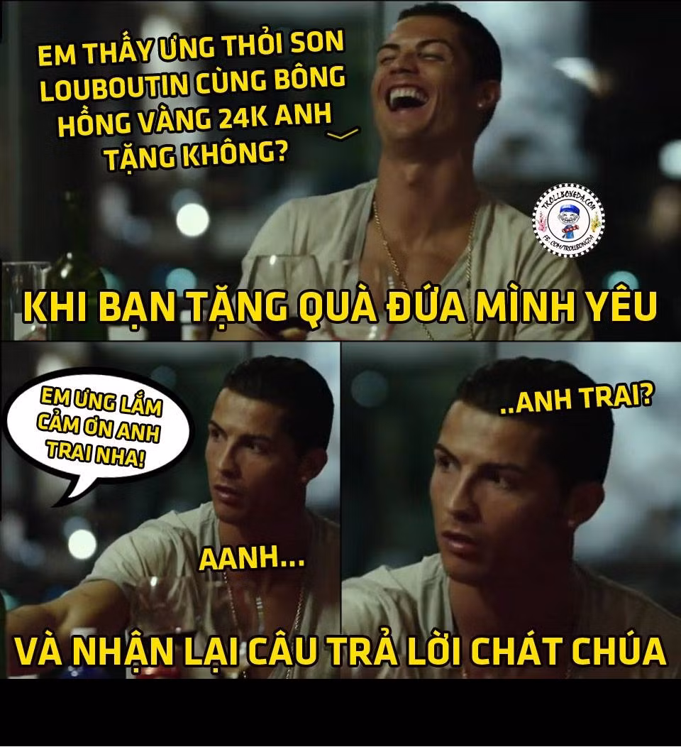 Dùng rất nhiều quà cáp thế nhưng Cris Ronaldo lại nhận được câu trả lời vô cùng chát chúa.