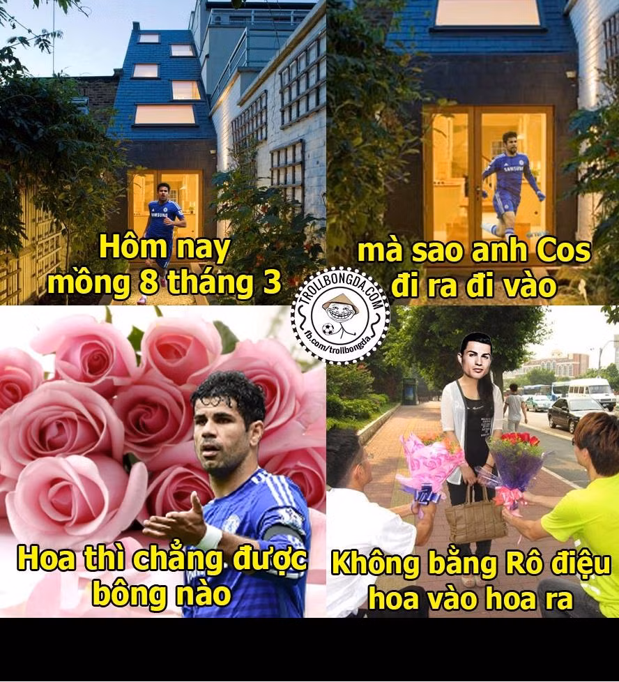 Thơ chế ngày 8/3 dành cho Diego Costa.