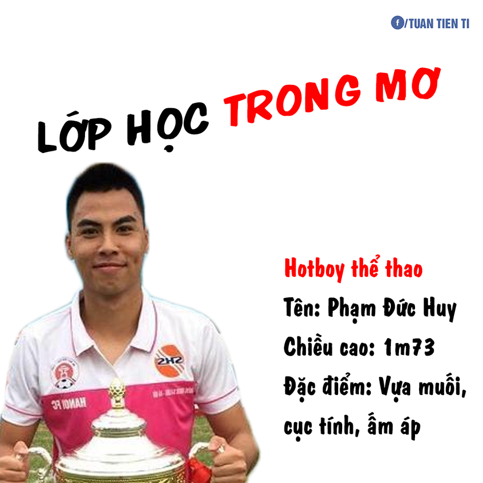 "Hot boy thể thao" Đức Huy với sức khỏe tốt, cục tính và chuyên bảo vệ các bạn khi bị lớp bên cạnh "ăn hiếp".