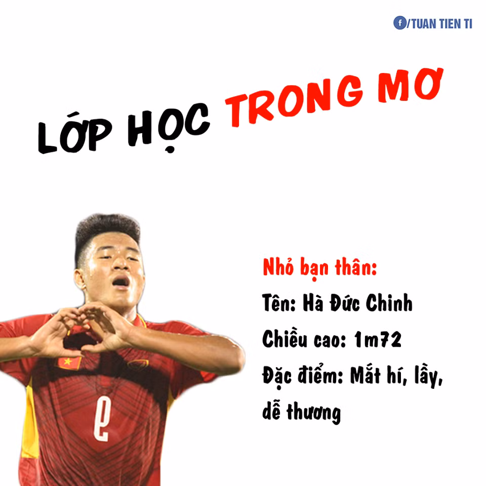 Hà Đức Chinh được xếp là nhỏ bạn thân với tính lầy hay chọc phá nhưng có chiều cao tốt và chuyên đi "làm tường" để cả lớp quay cóp.