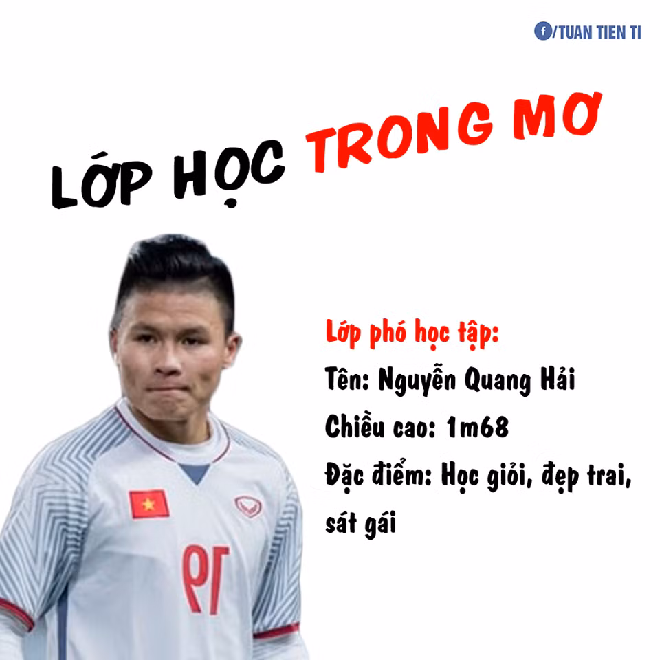 Lớp phó học tập Quang Hải chuyên nhắc bài để các bạn được điểm cao trong giờ kiểm tra.