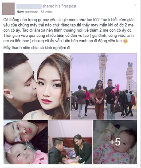 Câu chuyện yêu single mom của 9X thu hút cộng đồng mạng.
