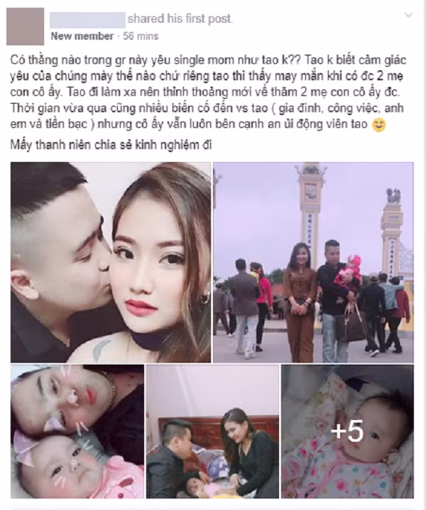 Câu chuyện yêu single mom của 9X thu hút cộng đồng mạng.