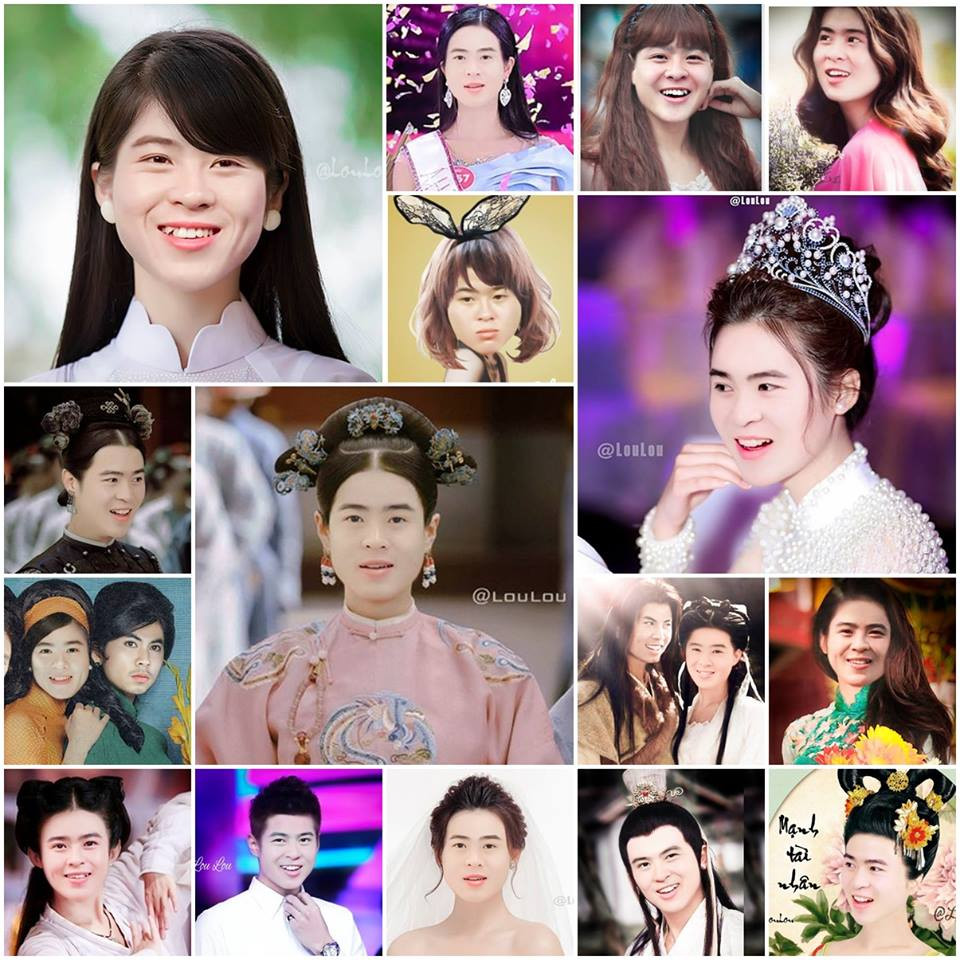 Những khoảnh khắc hóa gái hay đóng vai các nhân vật trong phim cũng được các fan của Duy Mạnh ghép thành bức ảnh "thập cẩm" gửi tới cầu thủ đang thi đấu cho CLB Hà Nội.