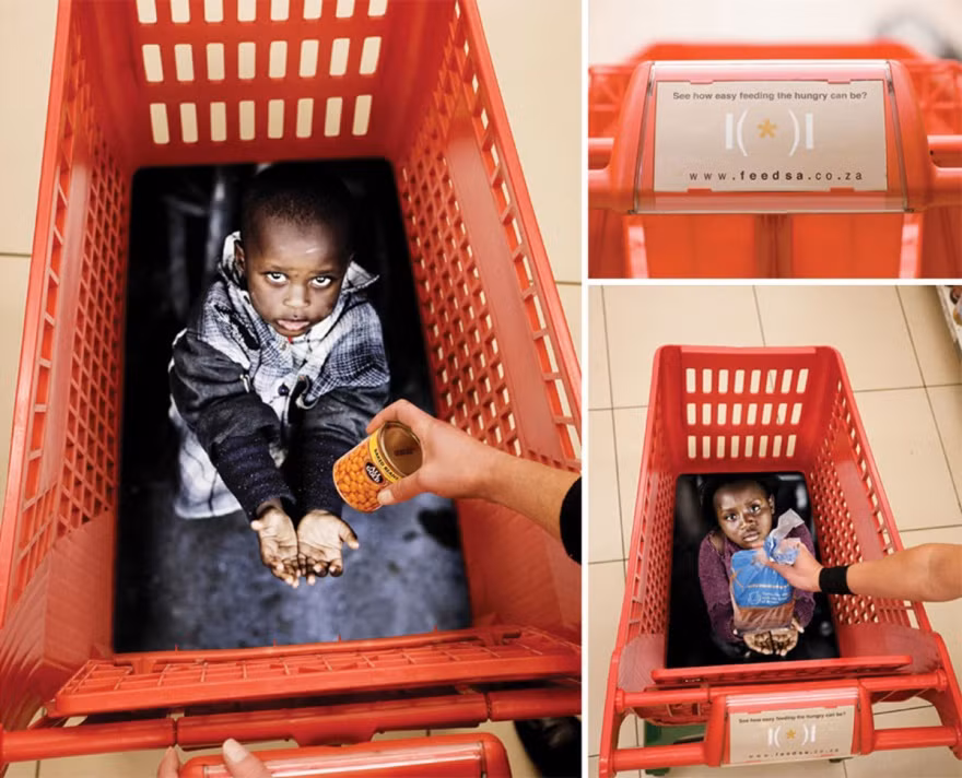 Đội ngũ từ thiện phi chính phủ ở Johannesburg, phía Nam Châu Phi đã thực hiện một chiến dịch quảng bá động lòng người nhằm kêu gọi mọi người chung tay giúp đỡ những hoàn cảnh nghèo đói.