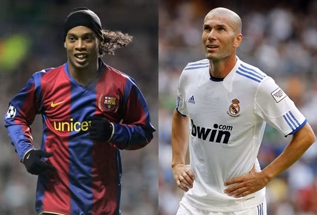El Clasico qua các thế hệ chưa bao giờ mất đi sự kịch tính, nóng bỏng bởi cả hai CLB nổi tiếng của bóng đá thế giới Real Madrid – Barcelona luôn có trong đội hình những ngôi sao sáng nhất. Ronaldinho (Barcelona) và Zinedine Zidane (Real Madrid) cũng là một phần của Siêu kinh điển. Ở họ đều sở hữu tài năng chơi bóng hơn người, nền tảng kỹ thuật, những pha đi bóng, cách chơi thông minh...