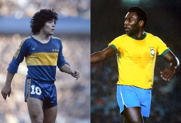 Bóng đá trong giai đoạn trước là cuộc cạnh tranh hết sức khốc liệt giữa Pele và Maradona. Họ là những đối thủ không đội trời chung, nhưng không một tổ chức thẩm định nào có thể đánh giá được rằng Pele hơn hay Maradona hơn. Ở Pele là kỷ lục 1000 bàn thắng và giúp ĐT Brazil vô địch thế giới 3 lần 1958, 1962, 1970. Còn Maradona hút hồn NHM bằng tài năng và những pha đi bóng quyến rũ.