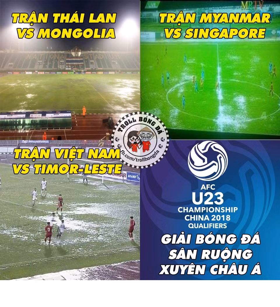 Chọn các mặt sân cực xấu, VL U23 châu Á được ví như giải bóng đá sân ruộng xuyên châu Á.