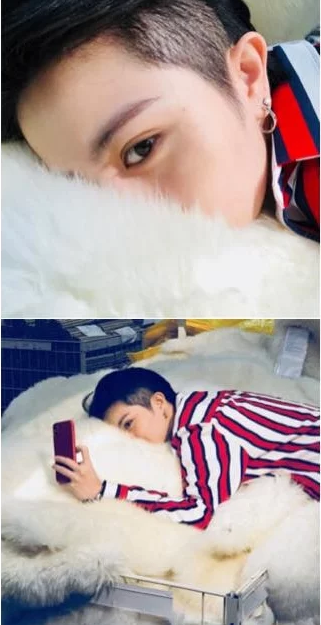 Hóa ra cách tạo dáng của Gil Lê cũng chẳng "sang" cho lắm. Nhưng thôi, cốt chỉ lấy mặt đẹp là được.