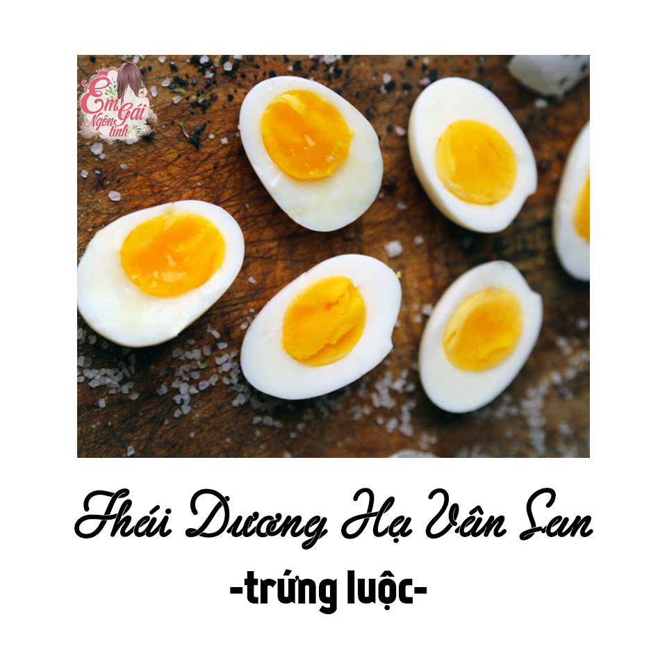 "Thái Dương Hạ Vân San" hay "Mặt trời ngủ trong mây" là cách gọi hoa mỹ của món trứng luộc.