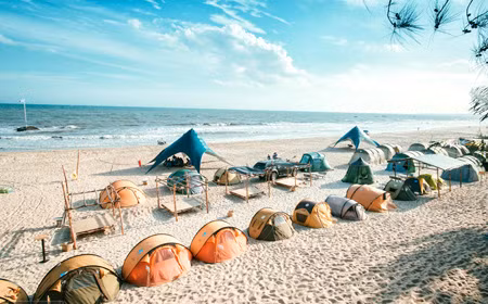 Coco Beach Camp là thiên đường cắm trại biển cao cấp nằm trên bãi biển nguyên sơ tuyệt đẹp thuộc Thị xã Lagi - Tỉnh Bình Thuận.
