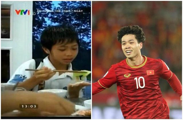 Tiền đạo đội tuyển Việt Nam - Công Phượng ngày nhỏ cũng rất khôi ngô.