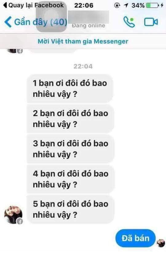 "Lời nói chẳng mất tiền mua, lựa lời mà nói cho vừa lòng nhau" - inbox hỏi mua đồ mà bị nói lại xối xả như đi xin thì một đi không bao giờ trở lại nhé các chủ shop" là tâm trạng bức xúc của nickname Tuấn Hoàng khi mua hàng online tại một trang fanpage bán áo phông nam