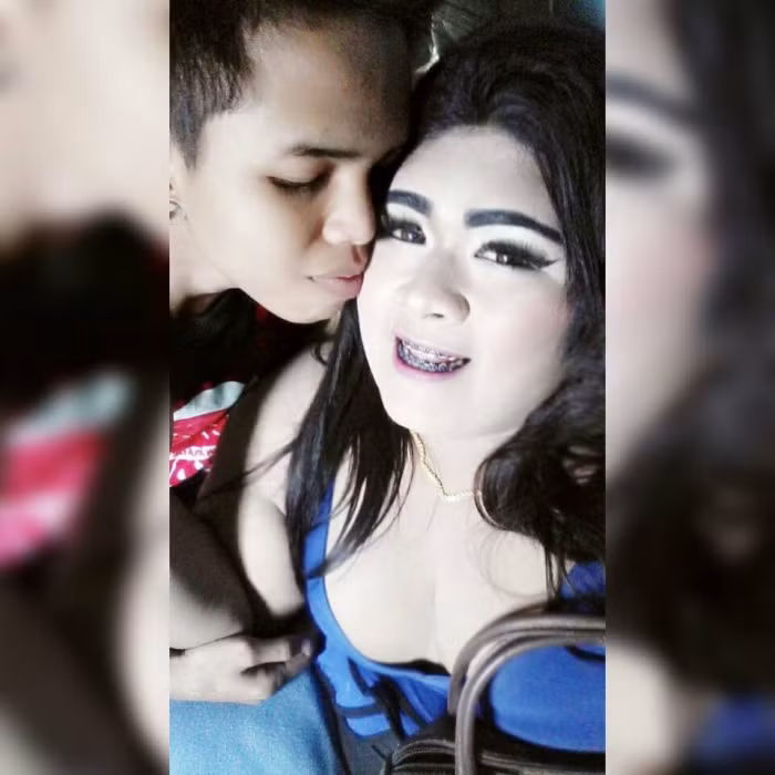 Trong khi Ekachai sở hữu thân hình "khủng long" thì cậu bạn trai của cô lại có dáng vóc hơi gầy và khuôn mặt vô cùng bình thường.