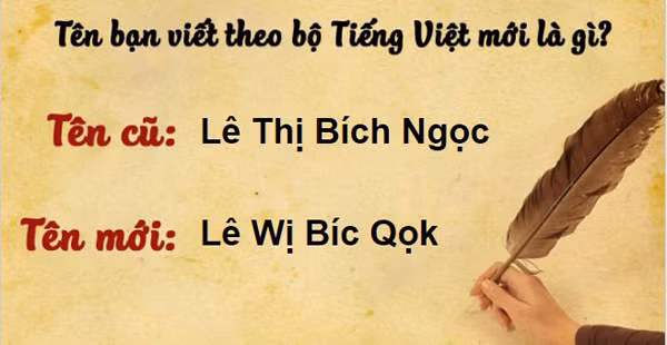Theo quan sát, so với bộ chữ Quốc ngữ đang hiện hành thì bộ chữ tiếng Việt mới Chữ viết rút gọn được không đáng kể. Tuy nhiên sẽ trong rất lạ mắt với các chữ cái xuất hiện như W, Z, Q hay N'.