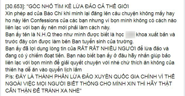 Nu sinh noi tieng Ha Noi bi to “lua dao” xuyen quoc gia, dao mo ban trai