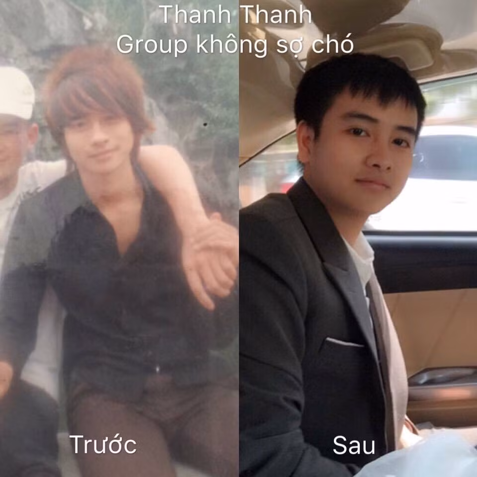 "Mình cũng phải giúp chồng mình trẻ hóa ra cả 10 tuổi. Nhìn bây giờ bảo chồng mình 34 tuổi chả ai tin. Lúc trước chả khác nào ông 40 tuổi". nickname Trang Vương chia sẻ thông qua trào lưu khoe ảnh trên mạng xã hội.