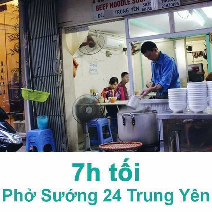 Phở Sướng với đặc sản bánh phở to và bản dày sẽ là sự khác biệt với các bạn trẻ.