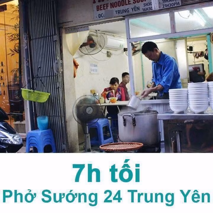Phở Sướng với đặc sản bánh phở to và bản dày sẽ là sự khác biệt với các bạn trẻ.